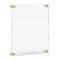 Azar Displays Floating Acrylic Wall Frame with Gold Stand Off Caps 105530-GLD - alternate 1